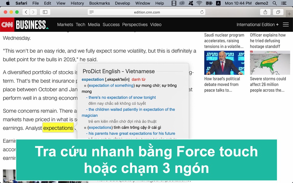 #1. English Dictionary ProDict (macOS) بواسطة: Duy Nguyen