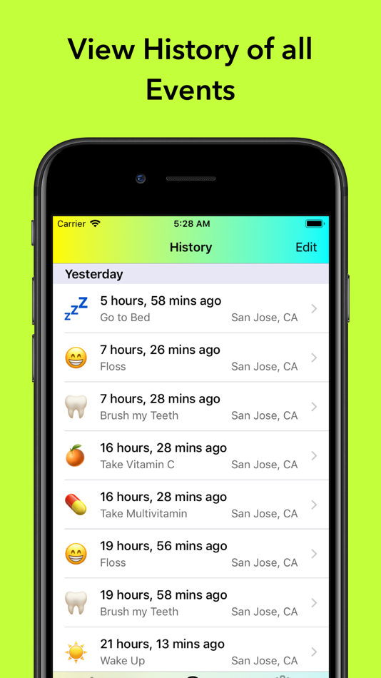 #4. When Did I…? (iOS) 由: Heidi Pilypas
