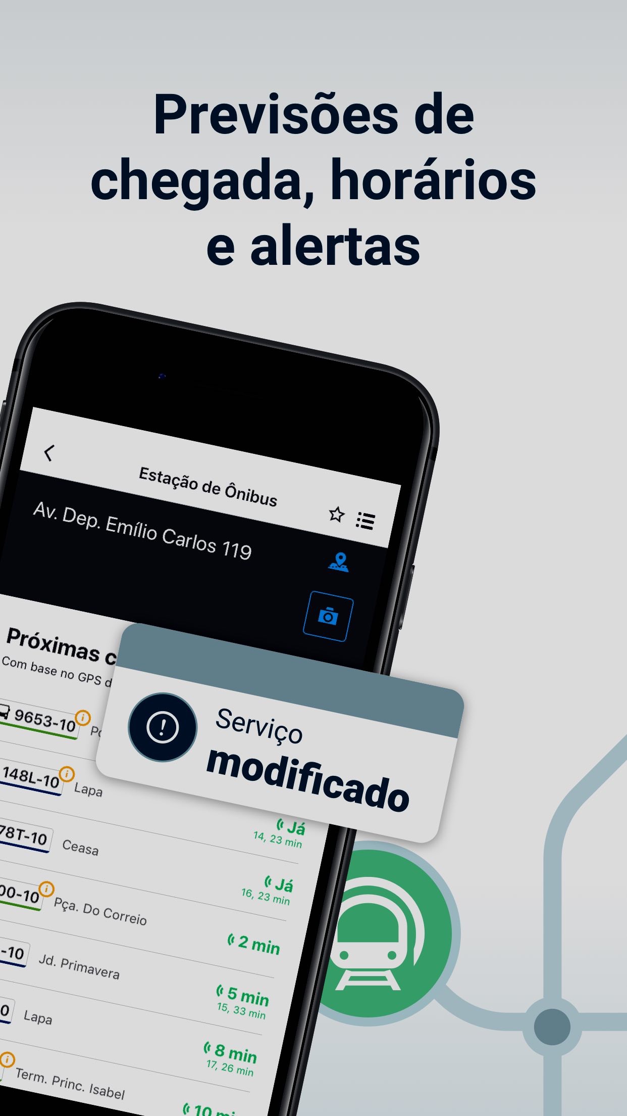 Screenshot do app Moovit: Transporte Público