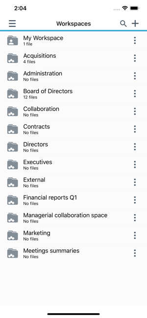 ‎BlackBerry Workspaces Screenshot