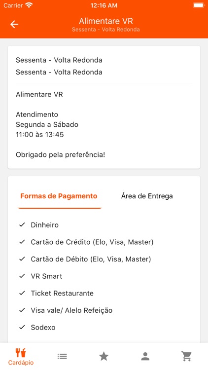 AlimentareVR - Delivery