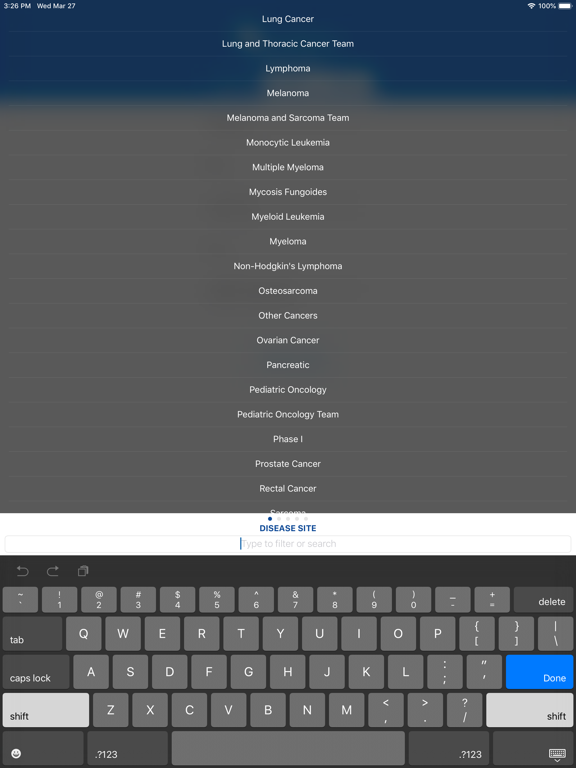 Screenshot #5 pour Markey Cancer Clinical Trials