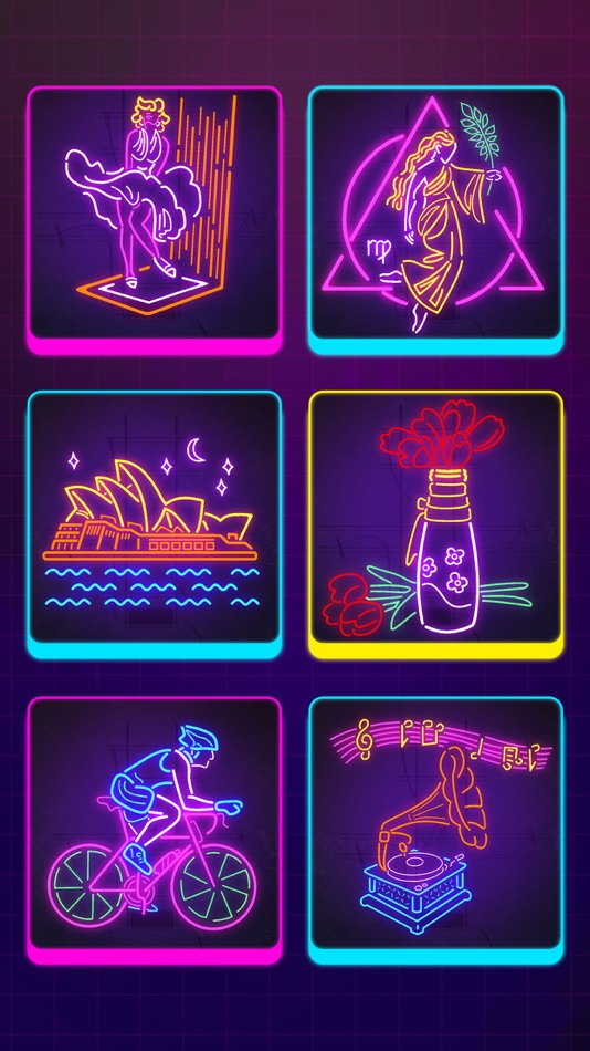 #1. Neon Glow - 3D Color Puzzle (iOS) 由: 707 INTERACTIVE
