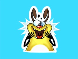 What better way to say anything than with crazy dog stickers