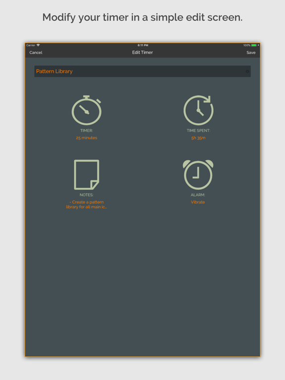 Time Boxer iPad screenshot 4 - Productivity app