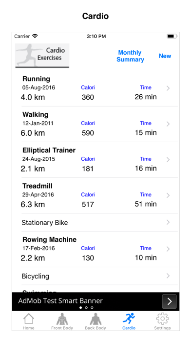 iGymTrack Screenshot