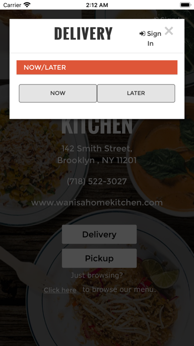 Wanisa Home Kitchen Screenshot