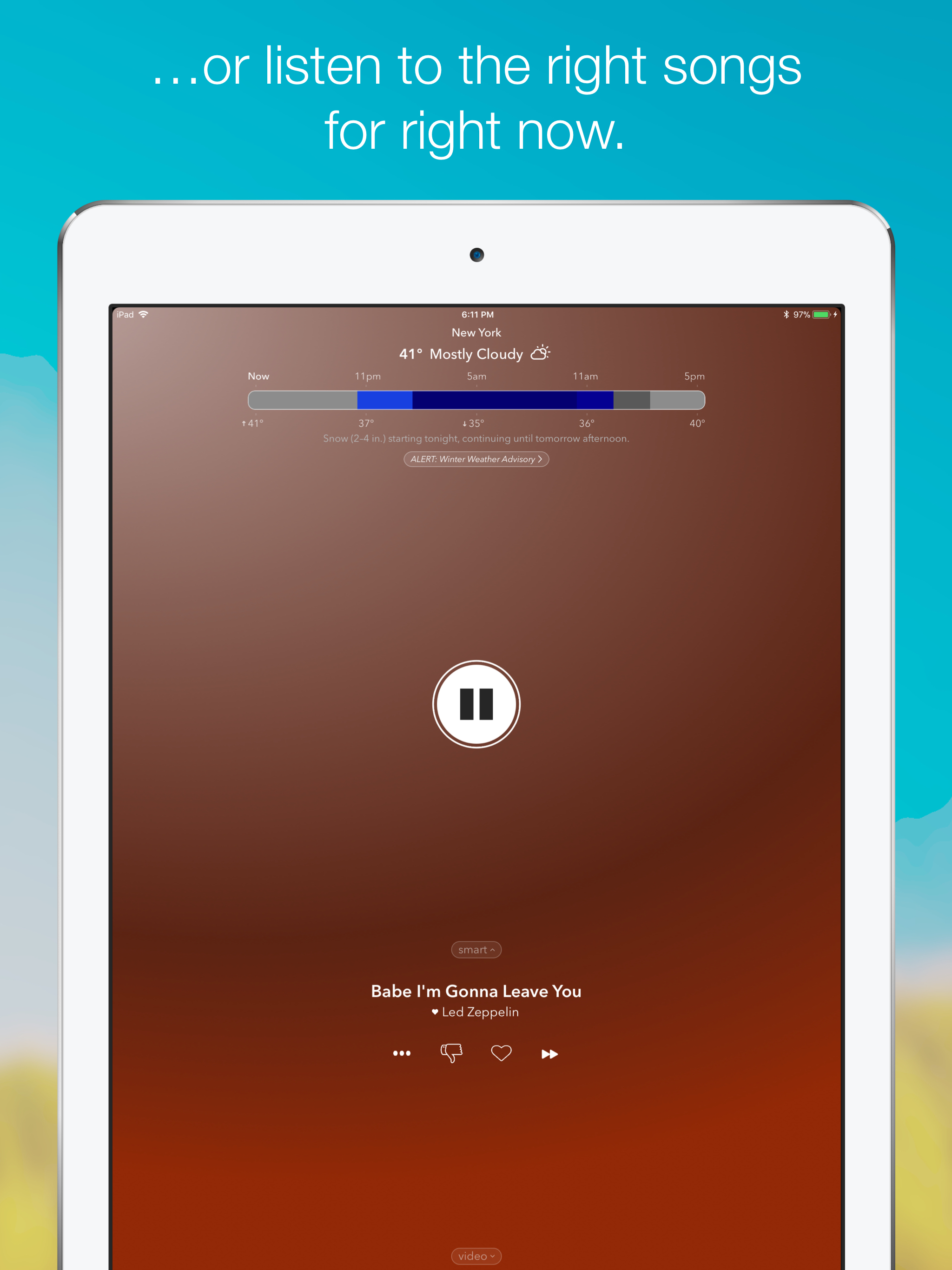 WeatherTunes Music screenshot 8
