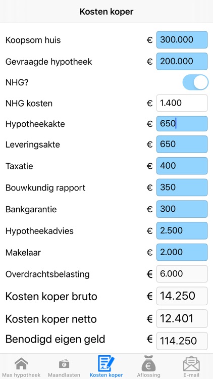 Hypotheek Calculator Pro screenshot-3