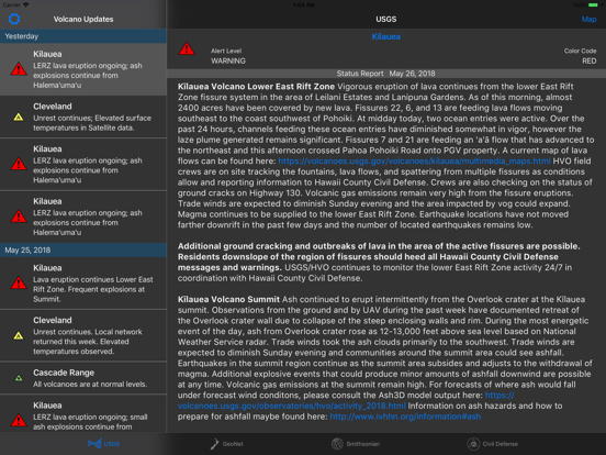 Screenshot #4 pour Volcano Updates