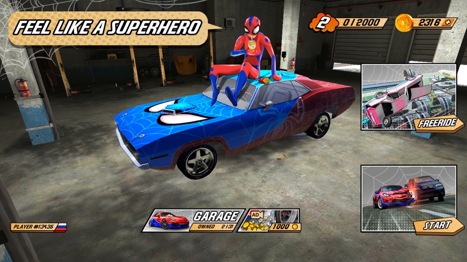 #1. Spider Car Crash (iOS) 由: Mariya Ivanova