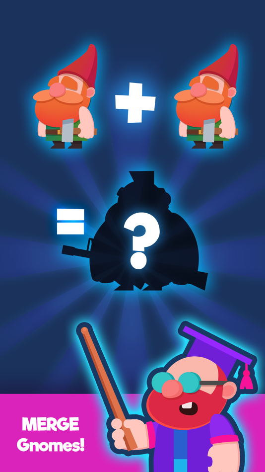 #3. Merge Gnomes Vs Monster! (iOS) By: Rhino Games LLC