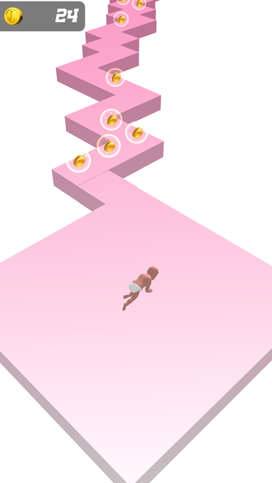 Screenshot #2 pour Baby Zigzag Run 3d