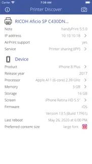 printer discover iphone capturas de pantalla 1