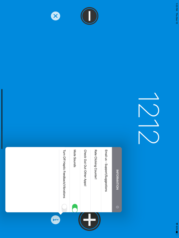 Clicking Counter Simple Tally iPad screenshot 5 - Utilities app