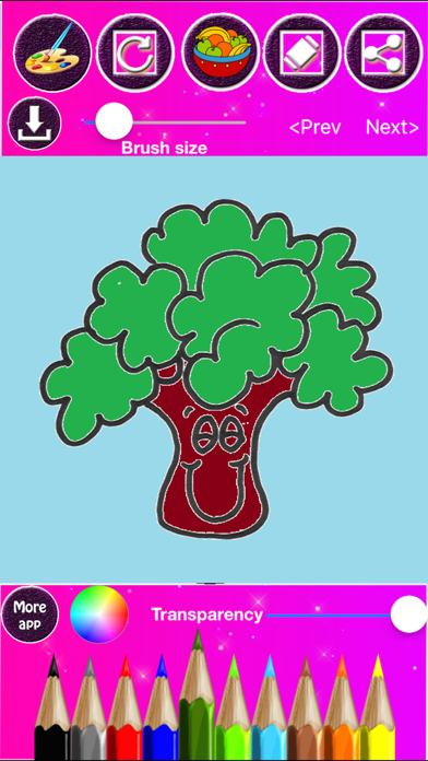 Screenshot #9 for Fruit & Vegetables Coloring
