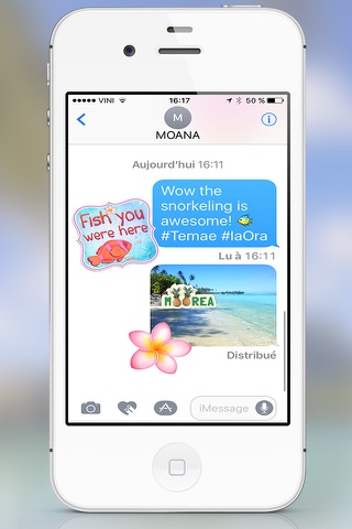 Tahiti Stickers for iMessage screenshot 2