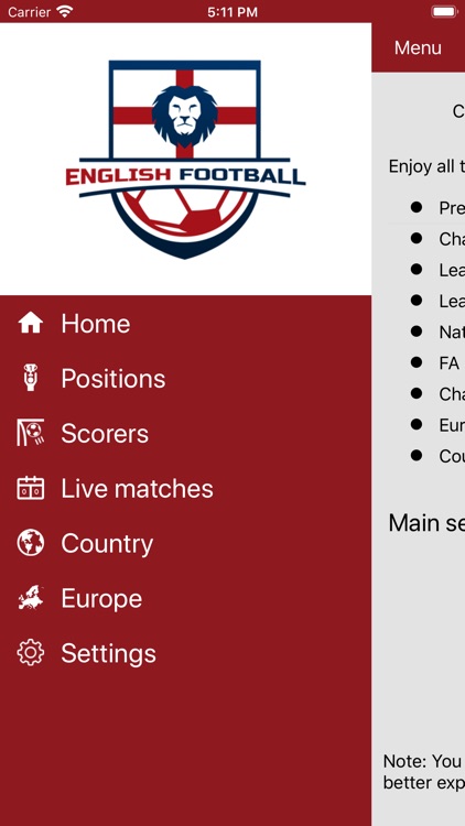 English Soccer live