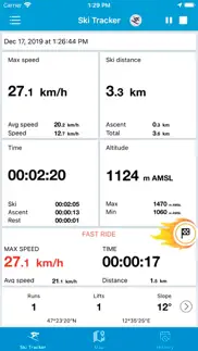 exa ski tracker premium gold iPhone Captures Décran 3