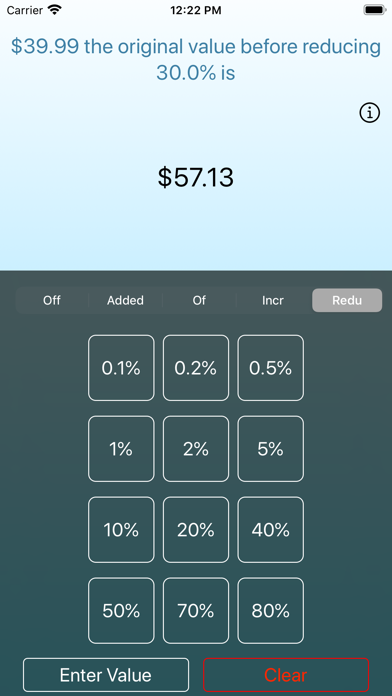 Devalluator Calculation Tool iPhone screenshot 6 - Finance app