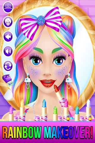 Скриншот из Rainbow Unicorn Candy Salon