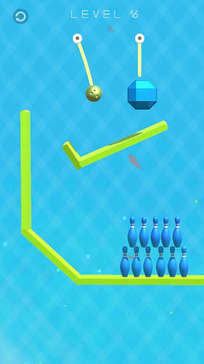 Bowling Cut Rope Puzzle screenshot-7