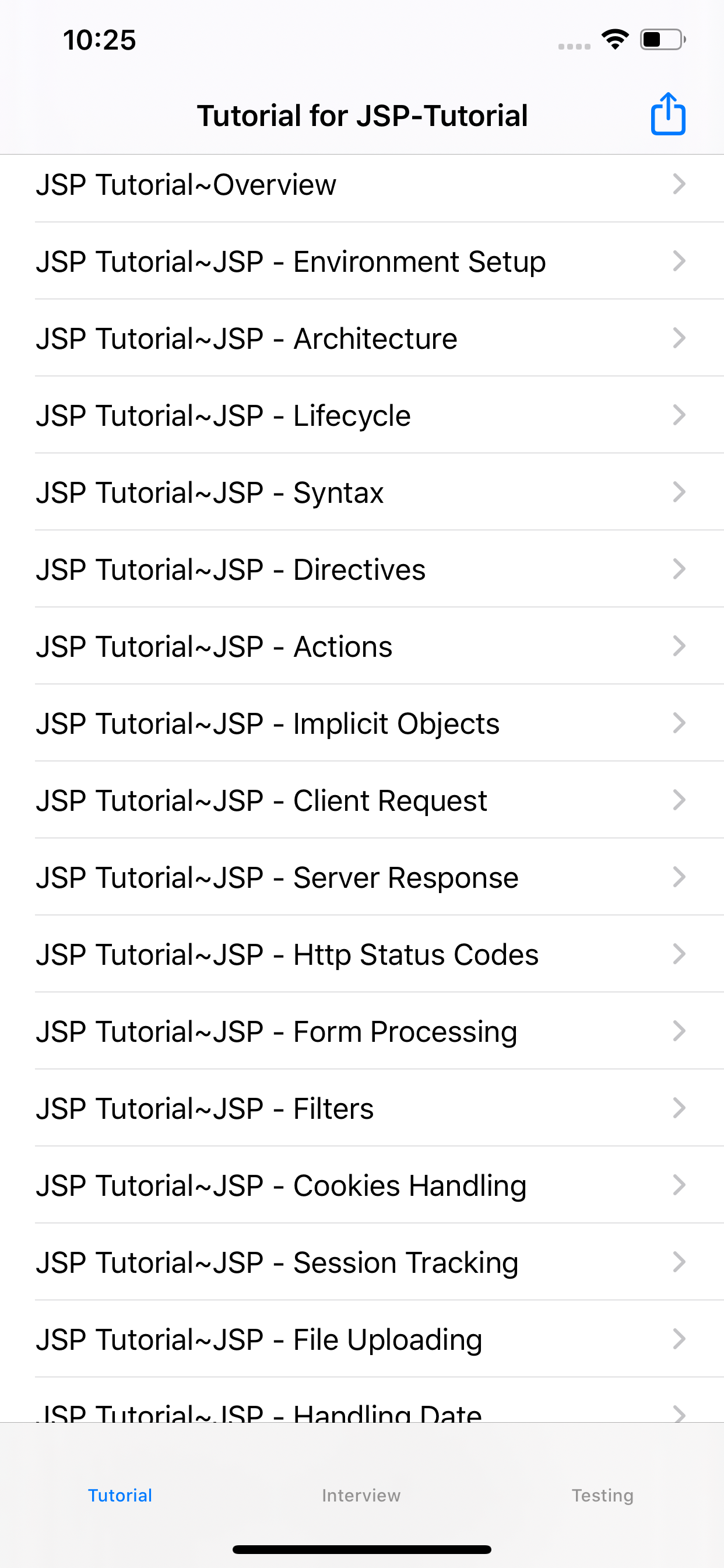 Tutorial of JSP