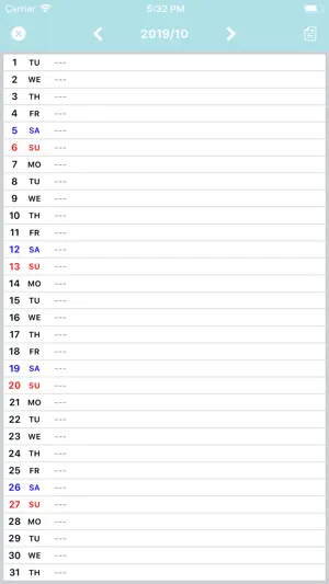 mizutama Calendar screenshot 4