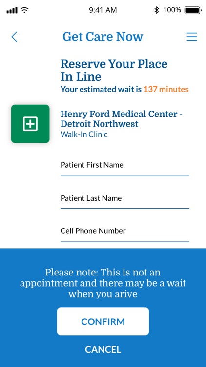 Henry Ford Get Care Now screenshot-3