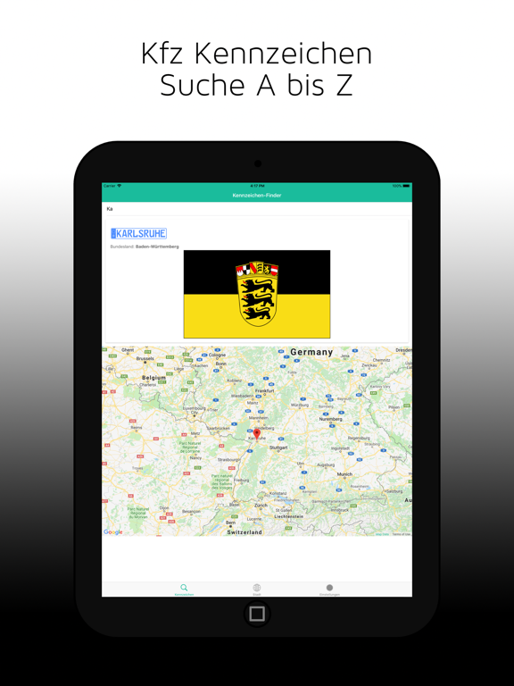 Screenshot #5 pour Kennzeichen-Finder mit Karte