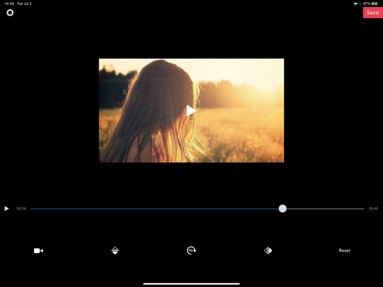 Screenshot #4 pour RFV - Rotate & Flip Video
