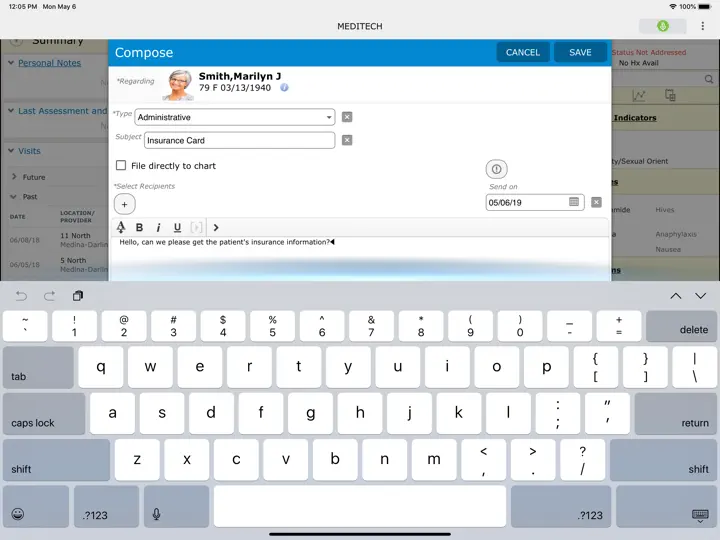 MEDITECH MConnect iPhone Screenshot 4