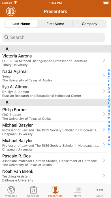 UTDallas ASC Conference Screenshot