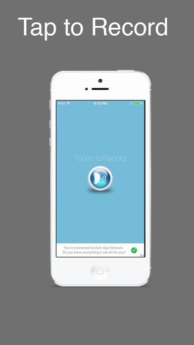 Screenshot #1 pour Speak N Send - Audio messaging