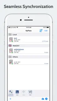 kypass - keepass in sync iphone bildschirmfoto 2