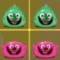 In the game, we need to click on three or more smiles of the same color to eliminate them