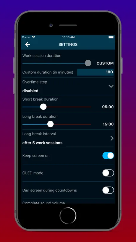 Productivity Challenge Timer