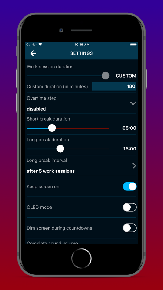 #7. Productivity Challenge Timer (iOS) 由: Vladimir Jovanovic
