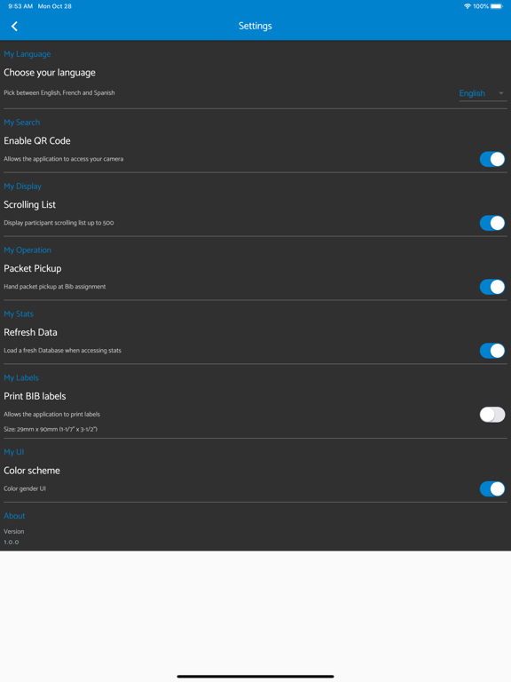 IYR CheckIn App iPad screenshot 6 - Health & Fitness app