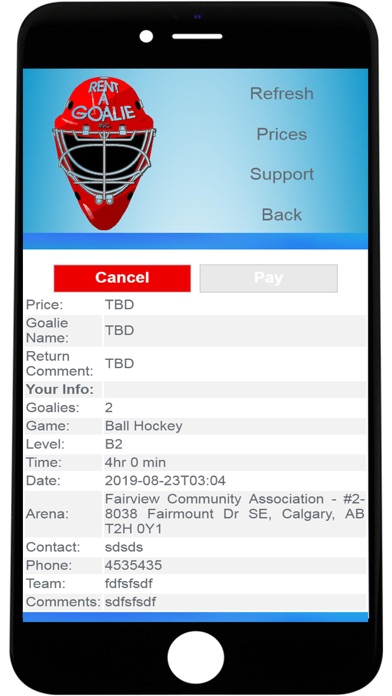 Rent A Goalie - Calgary screenshot 3