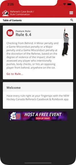 Game screenshot Hockey Canada Rule Book apk