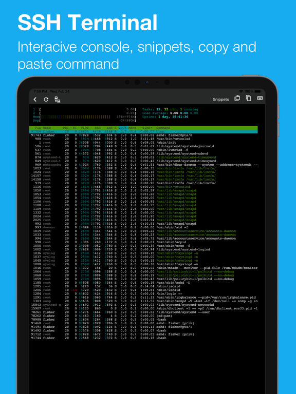 Screenshot #5 pour SSH Terminal Pro