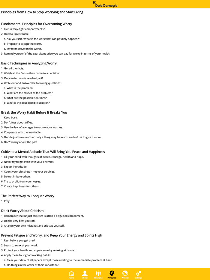 Dale Carnegie Golden Book