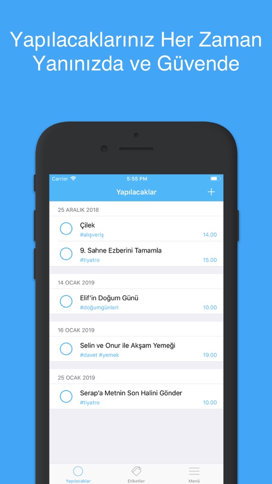 #1. Plan: Simple to-do list (iOS) Podle: BERKHAN AGAR SITOPLAZMA BILIM VE TEKNOLOJI ARASTIRMA MERKEZI