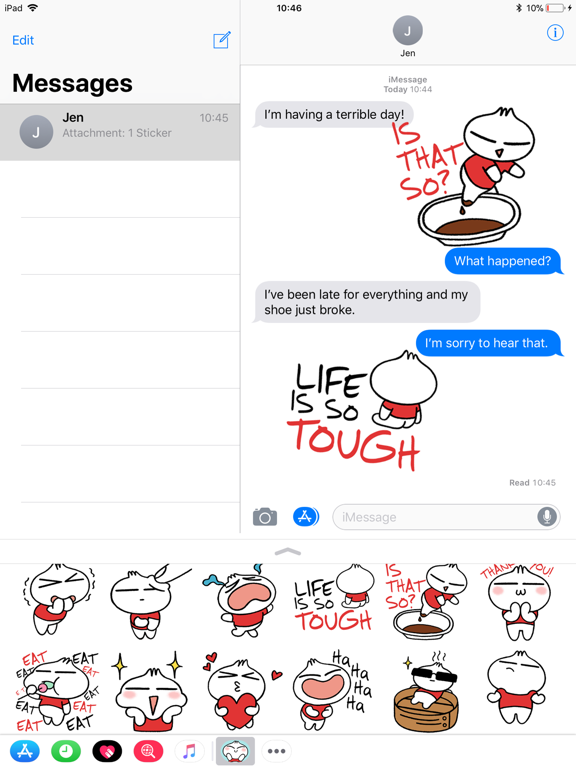 Pixar Stickers: Bao iPad screenshot 4 - Entertainment app