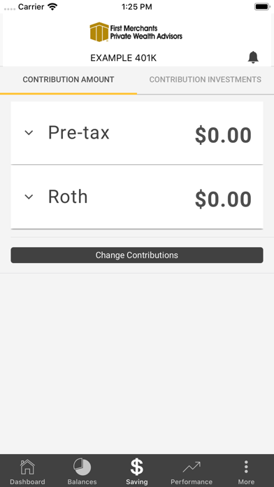 First Merchants Retirement App Screenshot