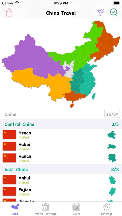China Travel Map: I Have Been