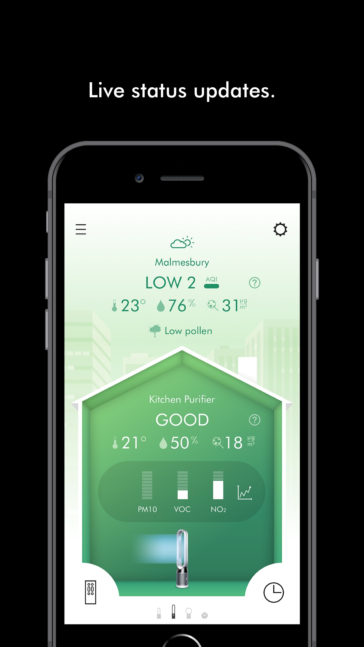 Screenshot do app Dyson Link