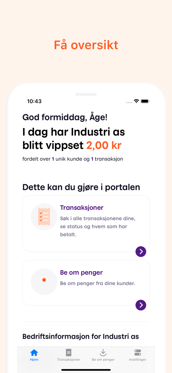Vipps Bedrift screenshot 2