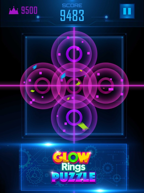 Screenshot #6 pour Glow Rings Puzzle